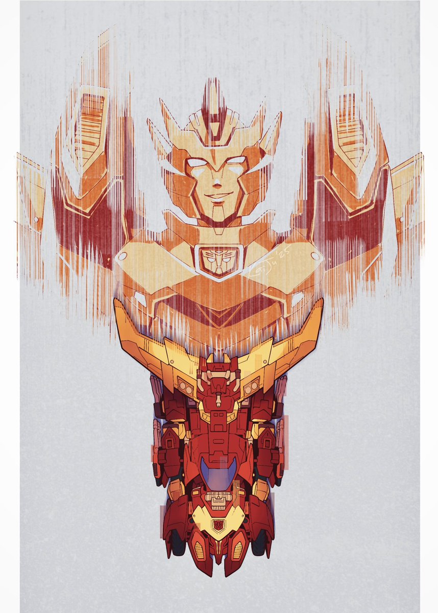 Inspired by Pye Parr’s cover art 🧡
#Transformers #maccadams #rodimus