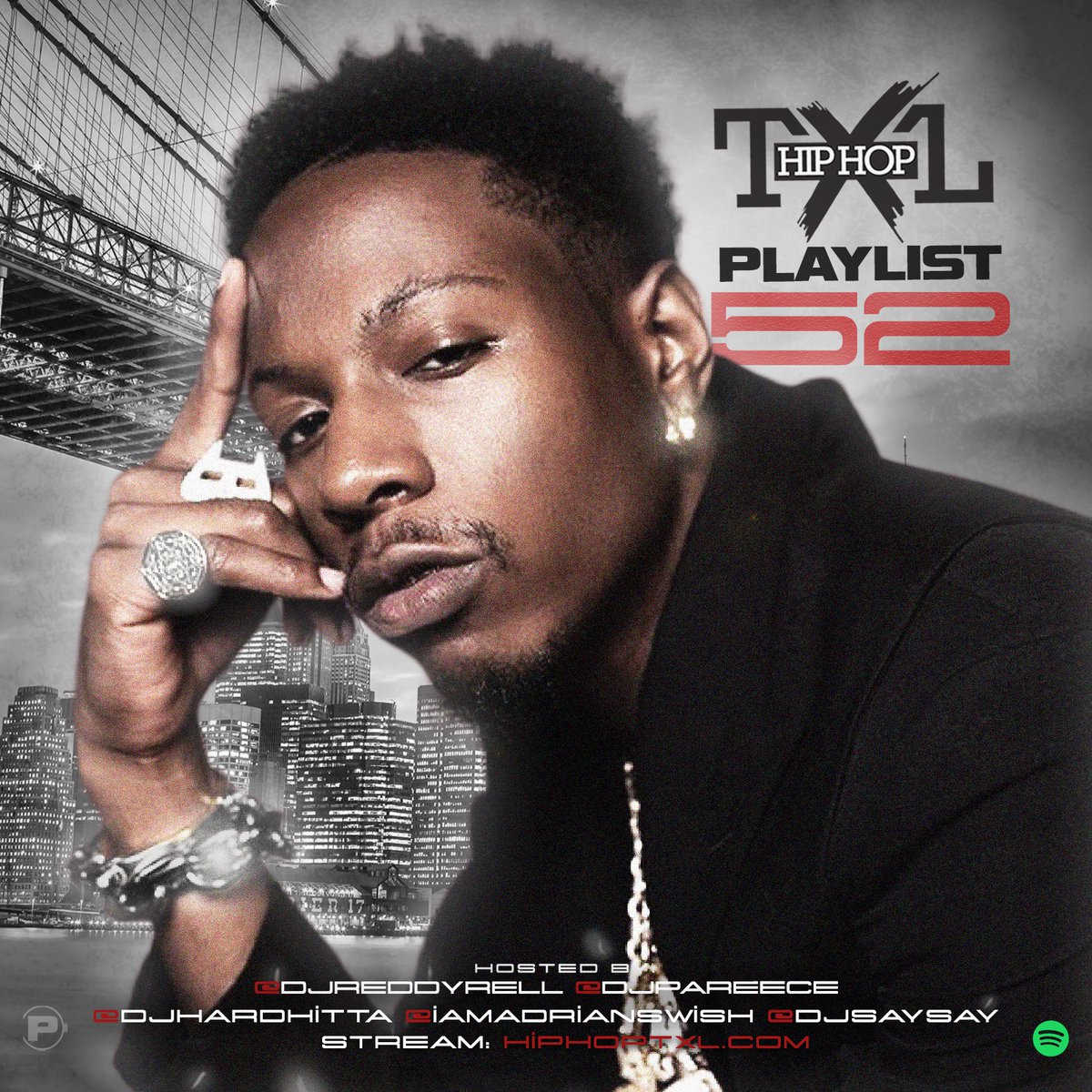 HipHopTXL (@hiphoptxl) on Twitter photo 🚨 #NewPlaylist OUT NOW! Hip Hop TXL Playlist 52
Hosted by @DJReddyRell x <a href="/DJPAREECE/">AKA DJ 🅿️🏁🏆</a> x <a href="/DJHardHitta/">DJ Hard Hitta</a> x <a href="/IAmAdrianSwish/">Adrian Swish</a> x <a href="/RSVPSAY/">Dj SaySay♠️</a> x <a href="/HipHopTXL/">HipHopTXL</a> via <a href="/Spotify/">Spotify</a> 🔥
Artwork by <a href="/DJPAREECE/">AKA DJ 🅿️🏁🏆</a> 🎨
Featuring <a href="/joeyBADASS/">BADMON</a> 🗽
open.spotify.com/playlist/4ELe8… 🚨 #NewPlaylist OUT NOW! Hip Hop TXL Playlist 52
Hosted by @DJReddyRell x <a href="/DJPAREECE/">AKA DJ 🅿️🏁🏆</a> x <a href="/DJHardHitta/">DJ Hard Hitta</a> x <a href="/IAmAdrianSwish/">Adrian Swish</a> x <a href="/RSVPSAY/">Dj SaySay♠️</a> x <a href="/HipHopTXL/">HipHopTXL</a> via <a href="/Spotify/">Spotify</a> 🔥
Artwork by <a href="/DJPAREECE/">AKA DJ 🅿️🏁🏆</a> 🎨
Featuring <a href="/joeyBADASS/">BADMON</a> 🗽
open.spotify.com/playlist/4ELe8…