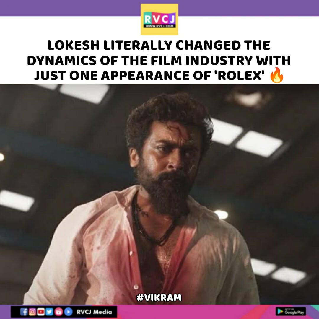 rvcjmovies's tweet image. Rolex 🔥 

#vikram #surya