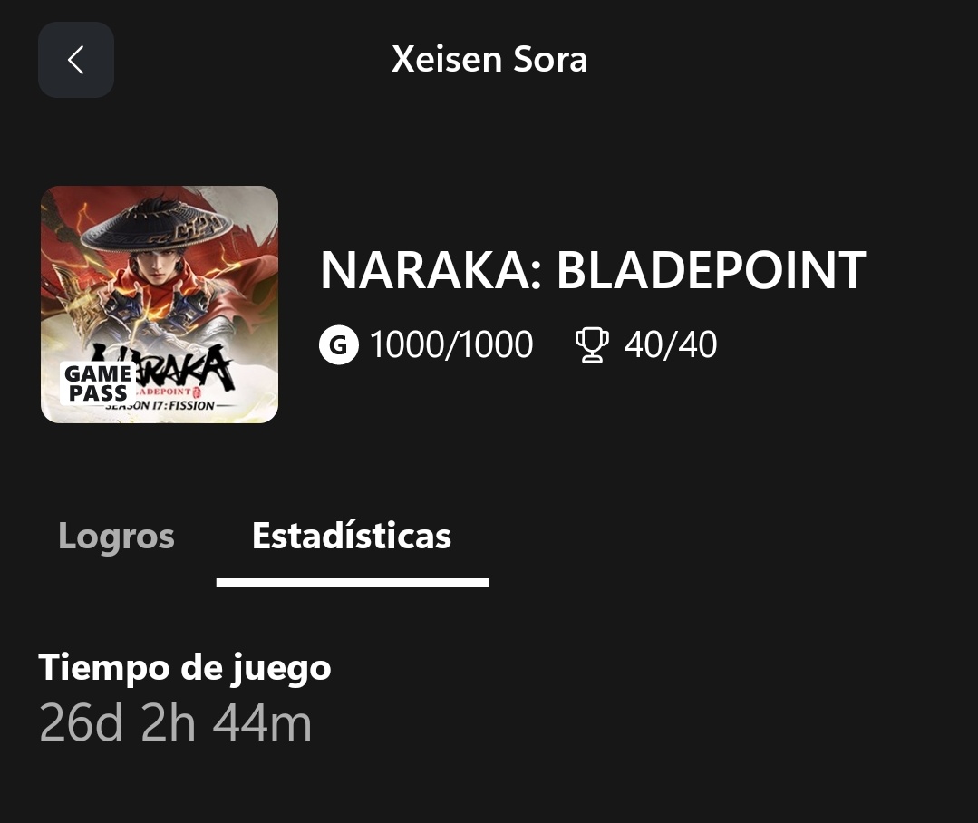 Solo me ha llevado todo eso el sacarle los 1000Gs a Naraka.

No es que estuviera enfocado en ellos pero, al final, han acabado saliendo todos.

Os lo recomiendo, yo desde que salió en Xbox no he parado, es F2P y está disponible en todos lados salvo en Switch ( dadles tiempo)