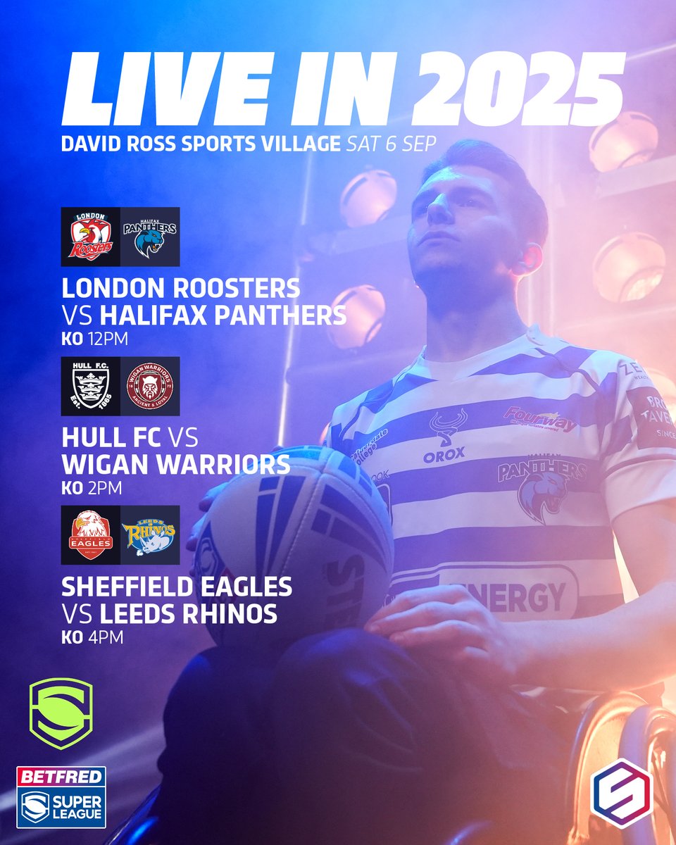 Betfred Super League (@superleague) on Twitter photo Wheelchair #SuperLeague is LIVE on <a href="/TheSportsman/">The Sportsman</a>! ๐ฒ
Catch all the action this Saturday from 12pm! ๐ Wheelchair #SuperLeague is LIVE on <a href="/TheSportsman/">The Sportsman</a>! ๐ฒ
Catch all the action this Saturday from 12pm! ๐