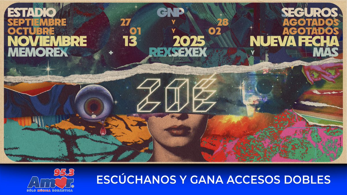 #CDMX ¡No te lo puedes perder! ❤<a href="/zoetheband/">ZOÉ</a> regresa con un show que promete ser legendario.🎤 

🎟️ ¡Tenemos boletos! ¡Regístrate y participa! ul.ink/2HNHY5