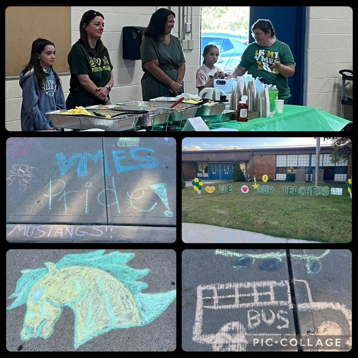 A HUGE thanks to our <a href="/PtaVmes/">VMES PTA</a> for the wonderful first day breakfast and the creative decorations lining the grass and sidewalk! What a joyful welcome back! It’s a great day to be a Mustang! <a href="/BTPSLearns/">BTPSLearns</a> <a href="/BrickSupt/">Thomas G. Farrell, Ed.D., M.B.A.</a>