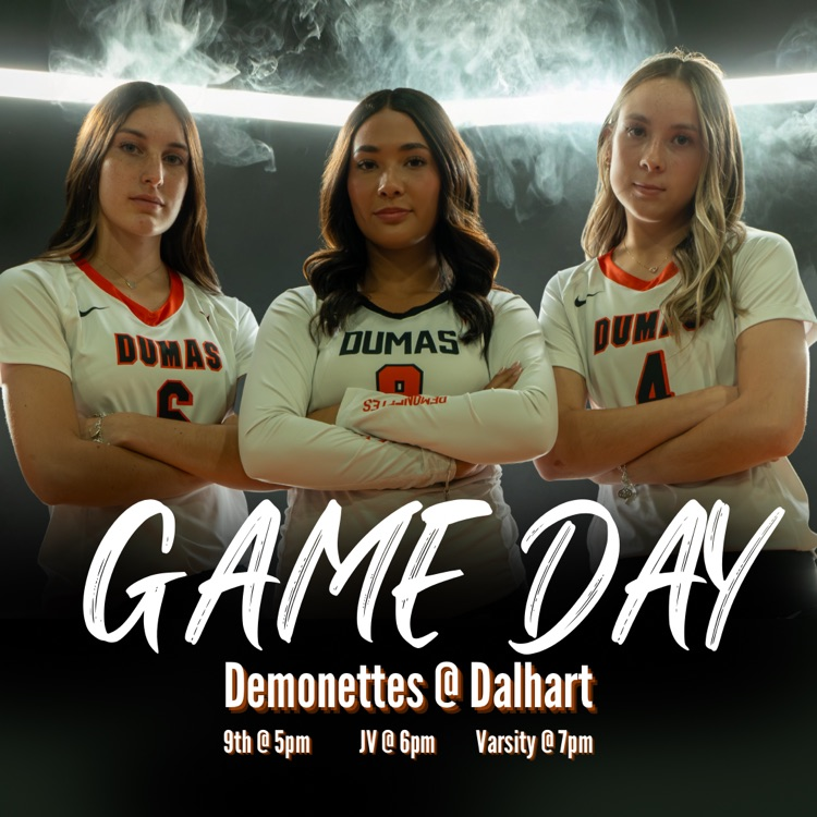 🚍 Demonettes are rolling into Dalhart! Let’s light up the court tonight! 🏐 Go Demonettes!