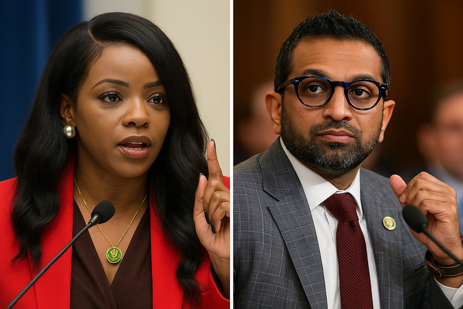 Legal POP on X: "“Jasmine Crockett just HUMILIATED Kash Patel live on air… and the Internet can't stop replaying it 👀🔥#ViralDebate #CrockettVsPatel #Politics2025 Watch 👇 https://t.co/GITytOhzJG https://t.co/nAjlrY3Zu7" / X