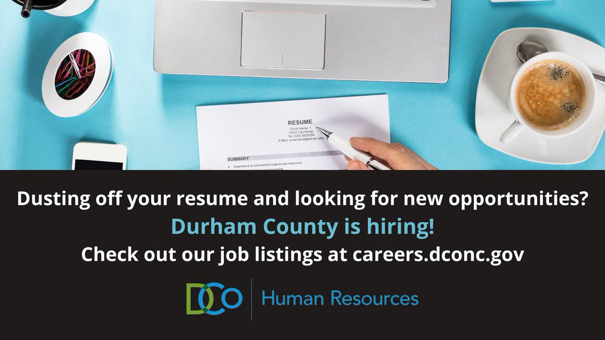 Start your career or find a new career path with Durham County! It's a great place to work with amazing opportunities and benefits.