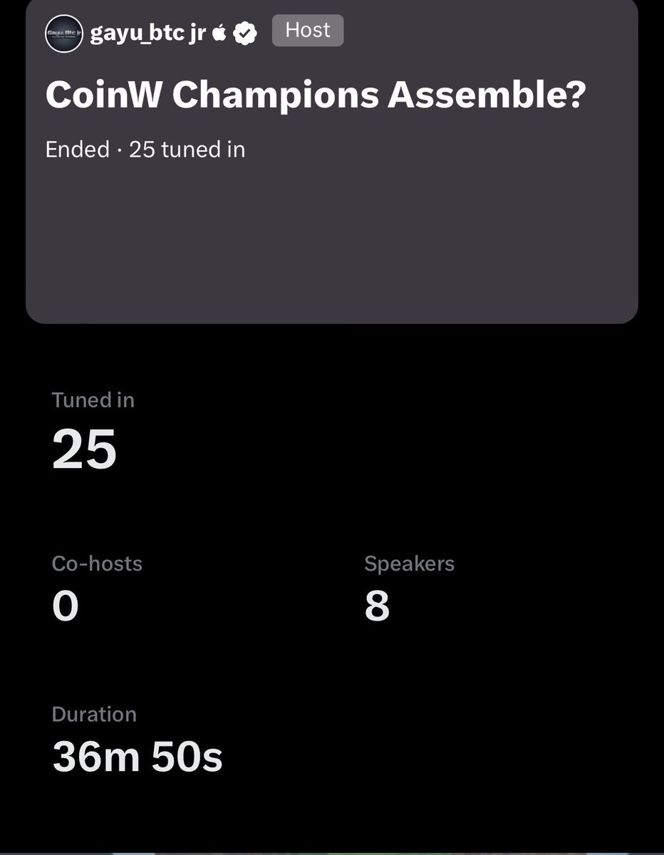 Defi_Army (@defiarmy0) on Twitter photo Quality over Quantity 💙🤍
We're few, but lots of things where said.
Excitement, we have some discussions & explaining what's <a href="/CoinWOfficial/">CoinW</a> / <a href="/CoinW_Africa/">CoinW Africa</a> aims and onboarding some few people to join #CoinW
Host (<a href="/Gayu_BTC_jr/">gayu_btc jr </a>) >><a href="/Umb23638360/">UmbMusa</a> <a href="/Umb23638360/">UmbMusa</a> <a href="/btc_dado/">Dado</a> <a href="/Abuhudairr/">Abu-Hudair</a> Quality over Quantity 💙🤍
We're few, but lots of things where said.
Excitement, we have some discussions & explaining what's <a href="/CoinWOfficial/">CoinW</a> / <a href="/CoinW_Africa/">CoinW Africa</a> aims and onboarding some few people to join #CoinW
Host (<a href="/Gayu_BTC_jr/">gayu_btc jr </a>) >><a href="/Umb23638360/">UmbMusa</a> <a href="/Umb23638360/">UmbMusa</a> <a href="/btc_dado/">Dado</a> <a href="/Abuhudairr/">Abu-Hudair</a>