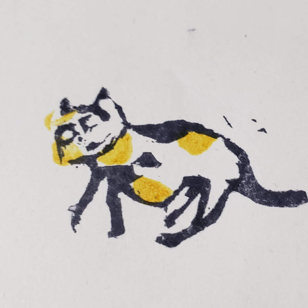 mmmxyz0's tweet image. 消しゴムはんこ
ミケ