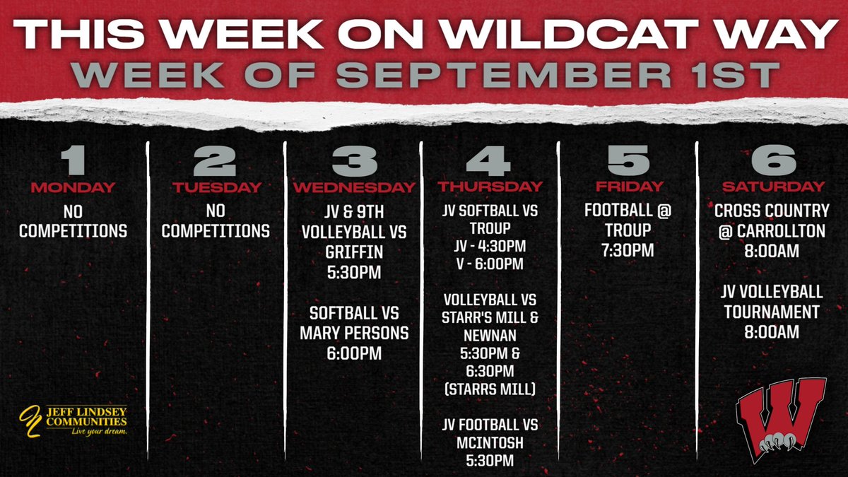 This Week on Wildcat Way sponsored by <a href="/JeffLindseyComm/">Jeff Lindsey Communities</a> 
#GoCats