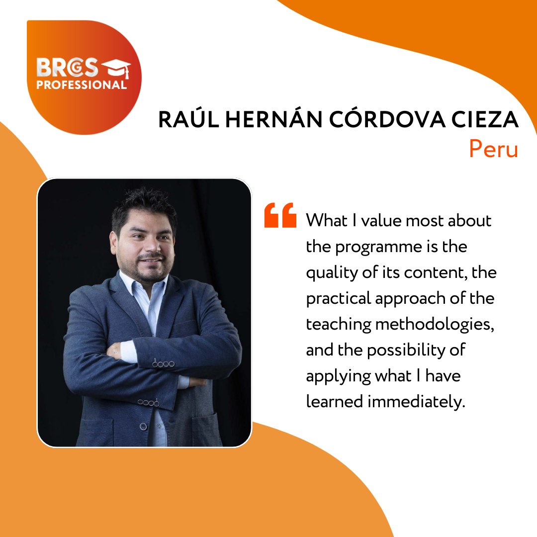 🎓 Today we’re celebrating Raúl Hernán Córdova Cieza, our newest BRCGS Professional graduate from Peru!

📖 Discover Raúl’s journey: ow.ly/EoGL50WI5uS

#BRCGSProfessional #SuccessStory