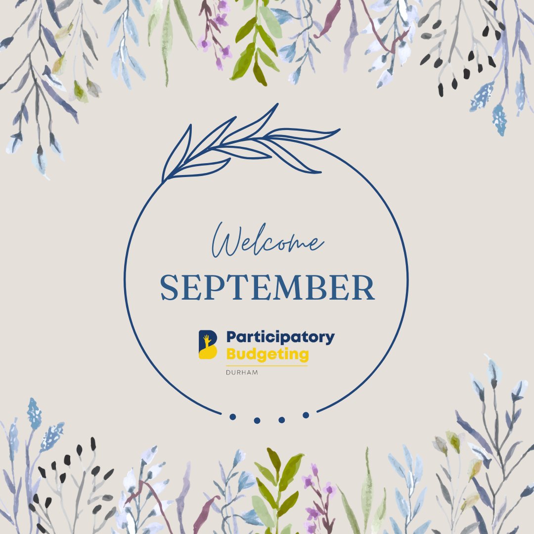 It's finally September, which means we are one month closer to PB Voting! We cannot wait to begin the next phase of PB, so grab your pumpkin spice lattes and get ready! #ParticipatoryBudgeting #Voting #September #CityofDurham

Website: pbdurham.org