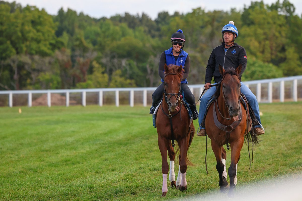 Contenders in upcoming stakes races headlined training this morning:

• Stellify &amp; Miwa (GB) - G3 Light &amp; Wonder Ladies Marathon Invitational
• Shisospicy - G2 AGS Music City Stakes
• Lagynos - G3 FanDuel TV Mint Millions Invitational

#KyDowns