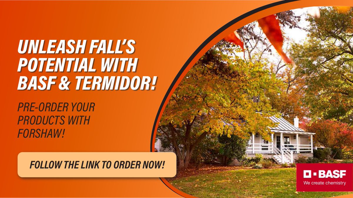 Fall Savings with Termidor!🍂 Starting October 1st, don't miss out on BASF's Fall Termidor Promotion.

Click the links below based on your location to pre-order today! 
(US)- fs10.formsite.com/nMWG2W/3rkcsyb…
(CA)- fs10.formsite.com/nMWG2W/dvab2cl…