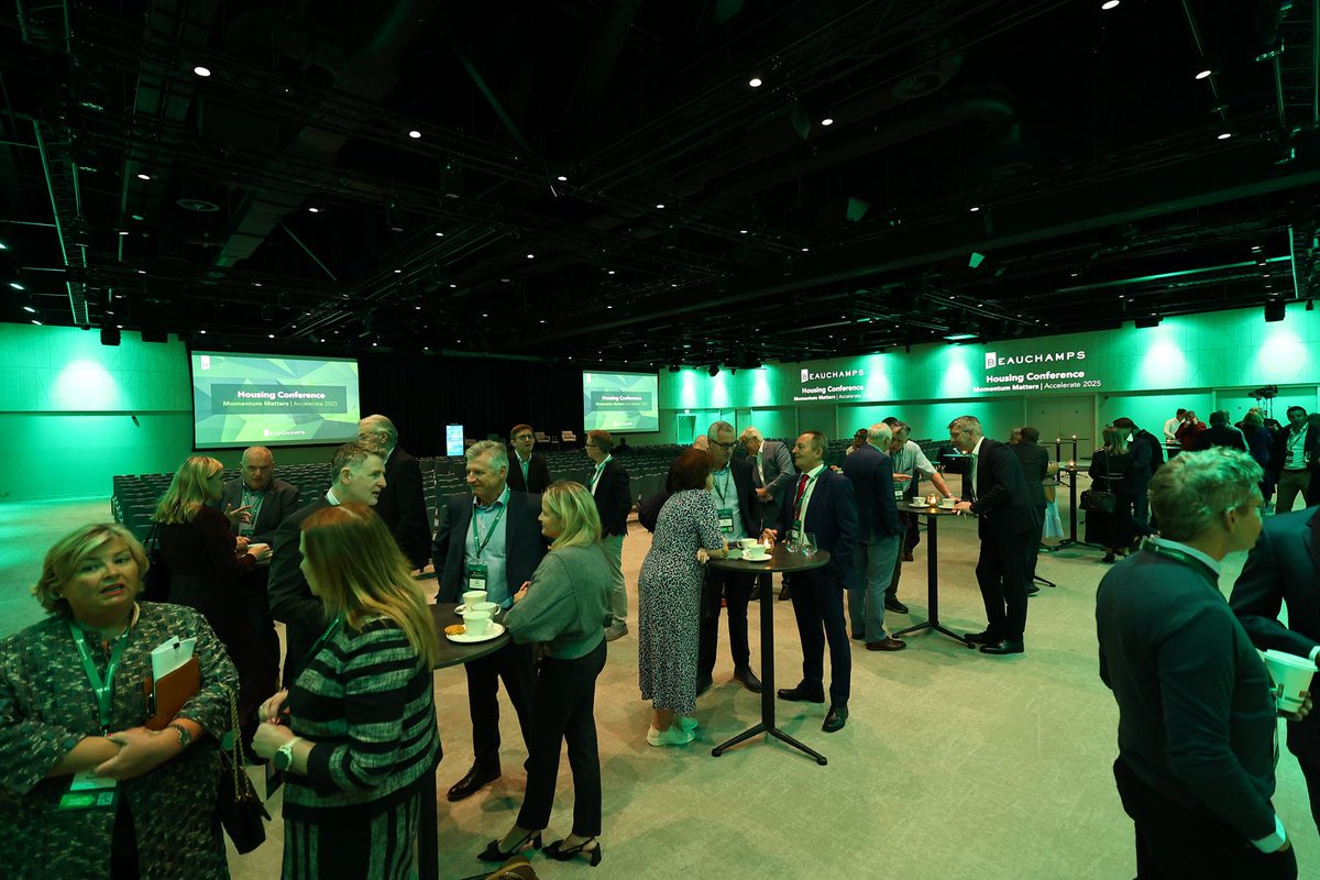 📢 Momentum Matters starts now!

The Beauchamps Housing Conference #Accelerate2025 is live at the Dublin Royal Convention Centre, bringing together 450+ delegates in housing, finance, and policy for a day of big conversations and actionable solutions.

Stay tuned for updates