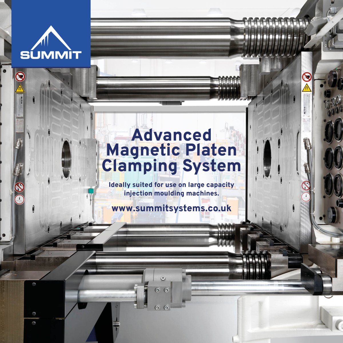 #MagneticPlatens from EAS Change Systems make mould changes faster, safer, and more efficient.

✅ Stronger clamping forces
✅ Slim, efficient plate design
✅ Zero plate bending
✅ Reliable up to 150°C

Learn more: bit.ly/4fIY4Yh

#InjectionMoulding #PlasticsIndustry