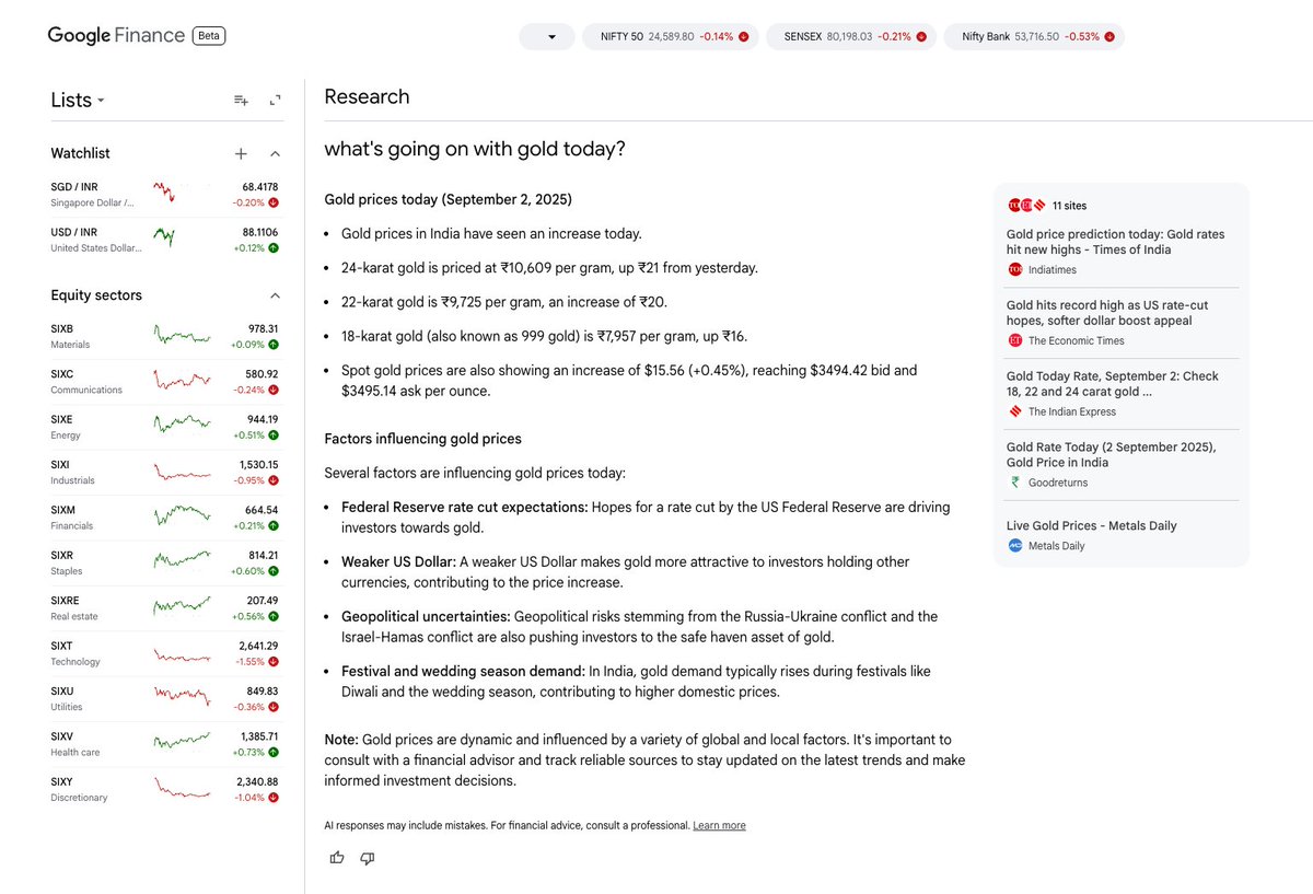 labnol's tweet image. The new Google Finance integrates AI search with real-time data.

google.com/finance/beta/