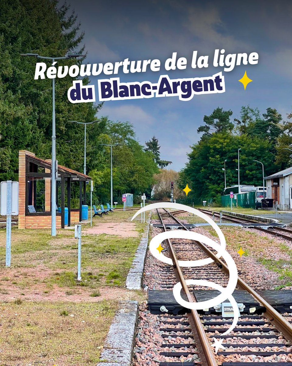 🛤️ La ligne du Blanc-Argent réouverte le 31 août après un été de travaux entre Valençay &amp; Chabris.

✔️ Ballast &amp; traverses remplacés
✔️ 5 passages à niveau modernisés
✔️ 2 ouvrages rénovés

👉 Une étape de plus dans la régénération de cette ligne historique financée par la Région