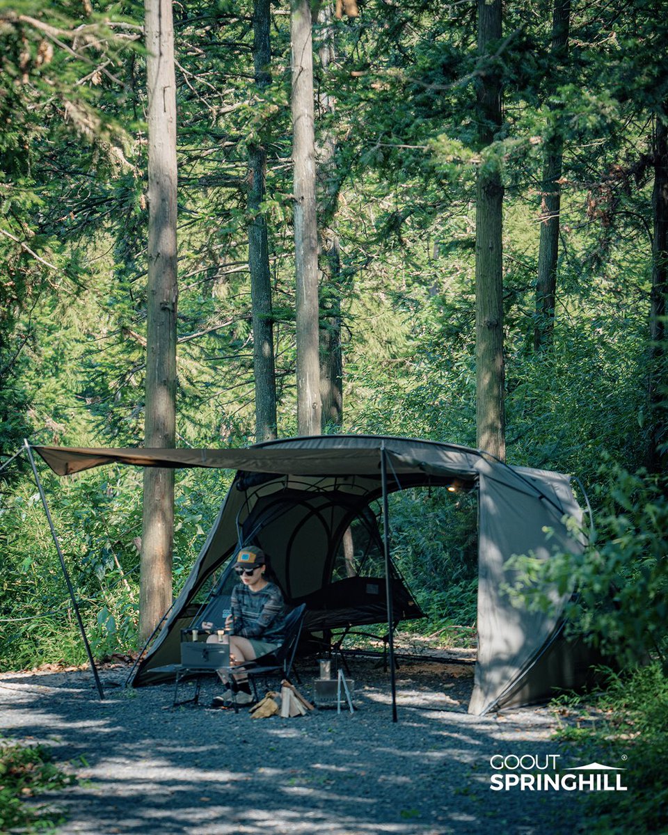 エアドームテント（GOOUTSPRINGHILL）（色：アーミーグリーン） エアドームテント（GOOUTSPRINGHILL）（色：アーミーグリーン） - メルカリ