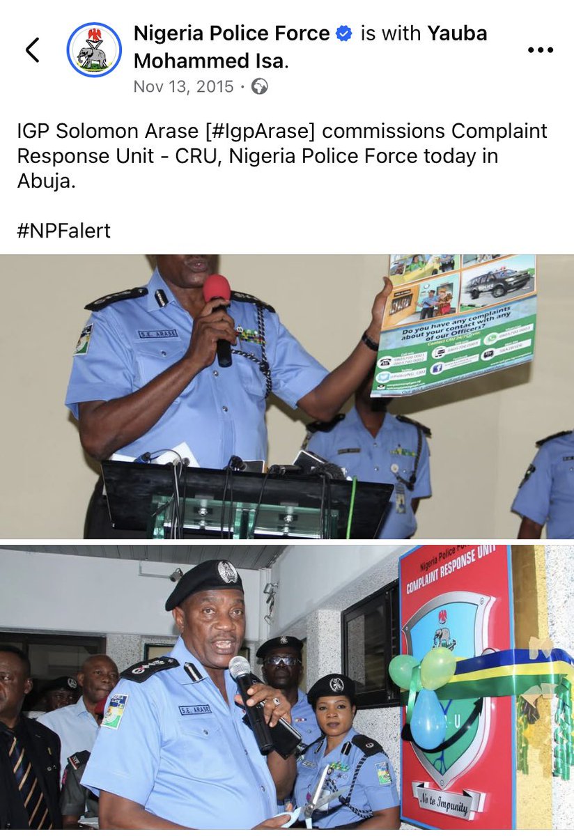 "We are so saddened by the passing of [IGP Solomon Ehigiator Arase, CFR, NPM, fdc, FCIA Rtd]. His leadership created something truly special, and we are grateful for the opportunity to have been a part of it." #RestOnHero #IGPArase