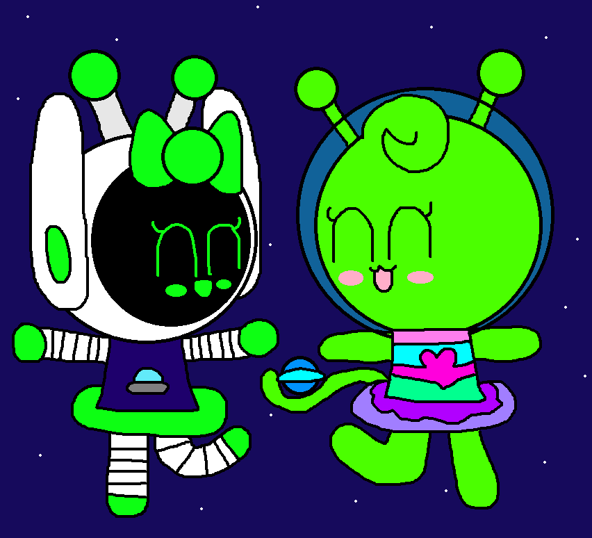 Robot Alien Girl and Spicha Inflatable Tutu <a href="/fanatic600/">DeeFanatic600 (Account Ceased, moved to 🦋)</a>