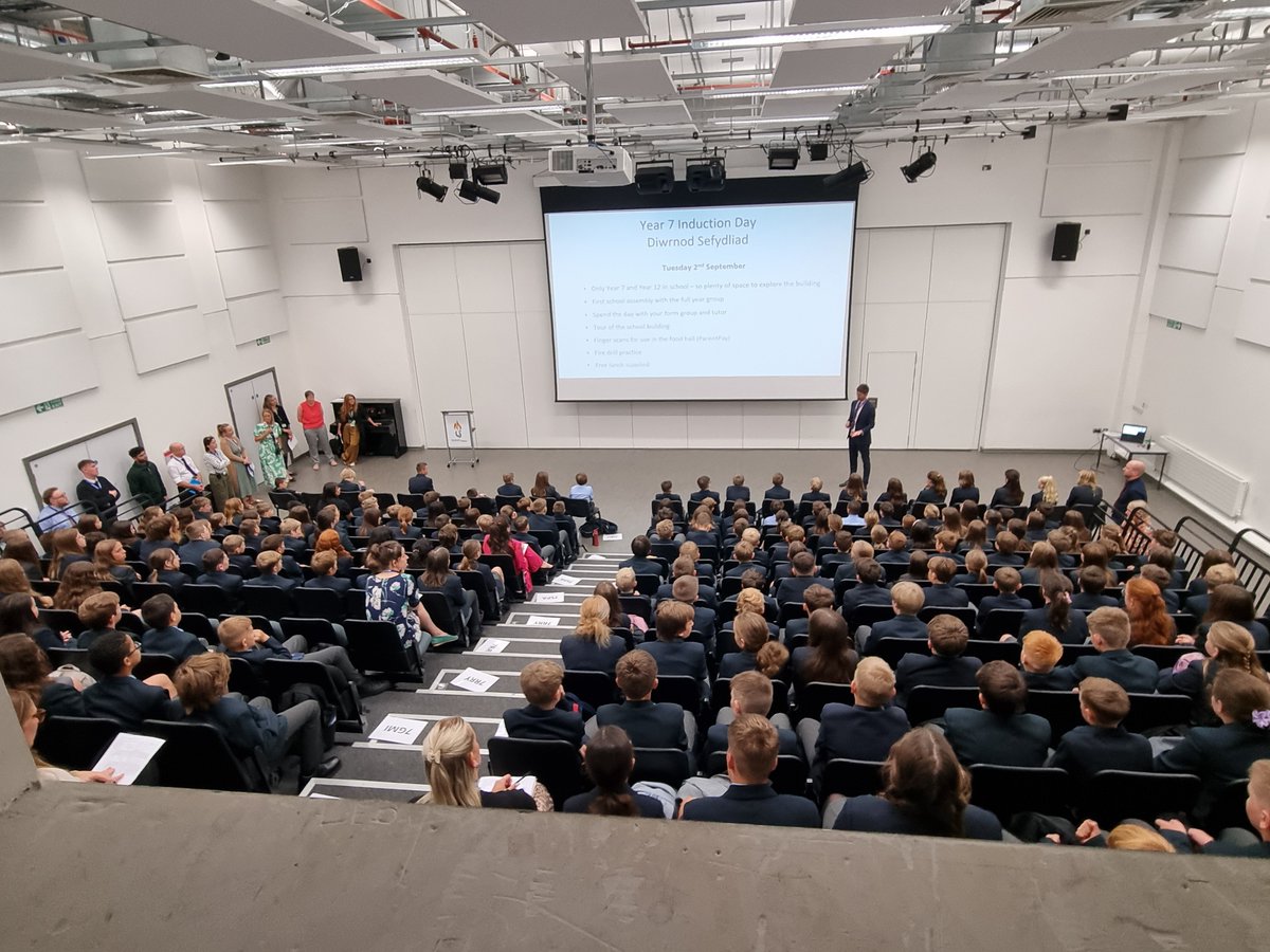 First assembly for Year 7 as they start their Induction Day at MCS