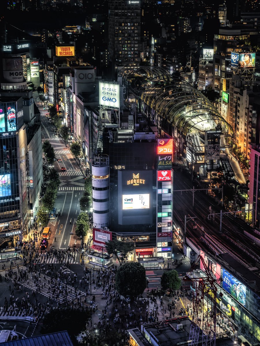 夜の渋谷が綺麗