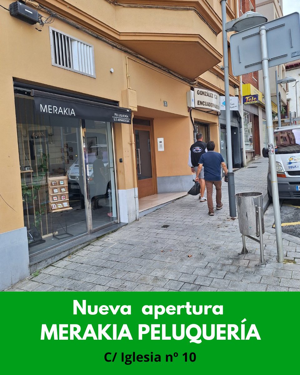 ¡Bienvenida, Merakia Peluquería!

Abre sus puertas Merakia Peluquería, un nuevo espacio en la calle Iglesia nº 10 de Irún lleno de amor, creatividad e ilusión. ✂️🌿

Ánimo comerciantes !!!    Trabajo y mucha suerte!!!

#Irún #Bienvenida #NuevoComercio #Irúnsinirmáslejos