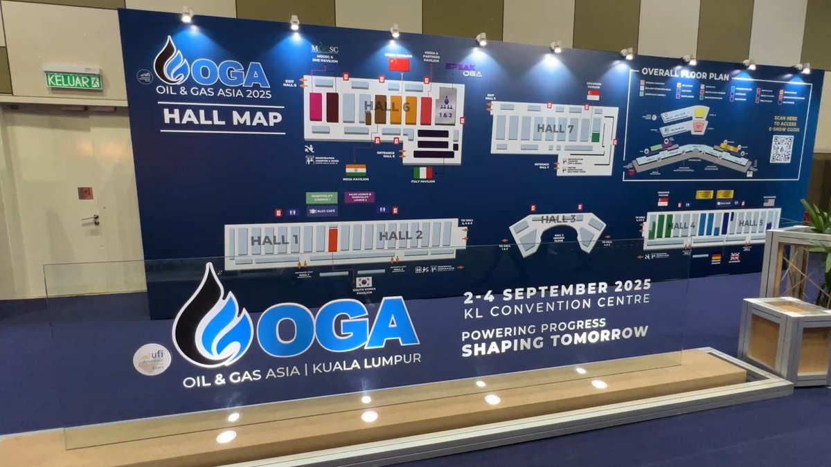 bsloffshore's tweet image. 🚀 Day 1 at #OGA2025 is here!
We’re officially live at the 21st Oil &amp;amp; Gas Asia Exhibition at Kuala Lumpur Convention Centre. 

Come visit us at Booth No. 1201
📅 Date: September 2-4, 2025 
📍 Venue: Kuala Lumpur Convention Centre
#BSLOilfieldServices #DNVContainers #DNVEquipmen