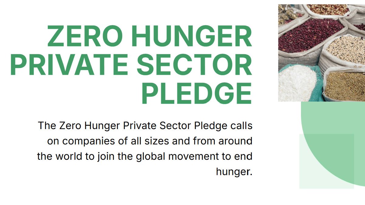 Zero Hunger Private Sector Pledge tweet media