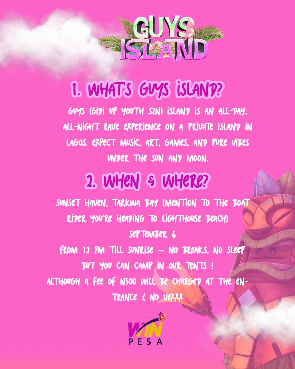 trulytamilore's tweet photo. Before you ask… we already answered 😏👇 #GUYSIsland https://t.co/TgCnfAAriP