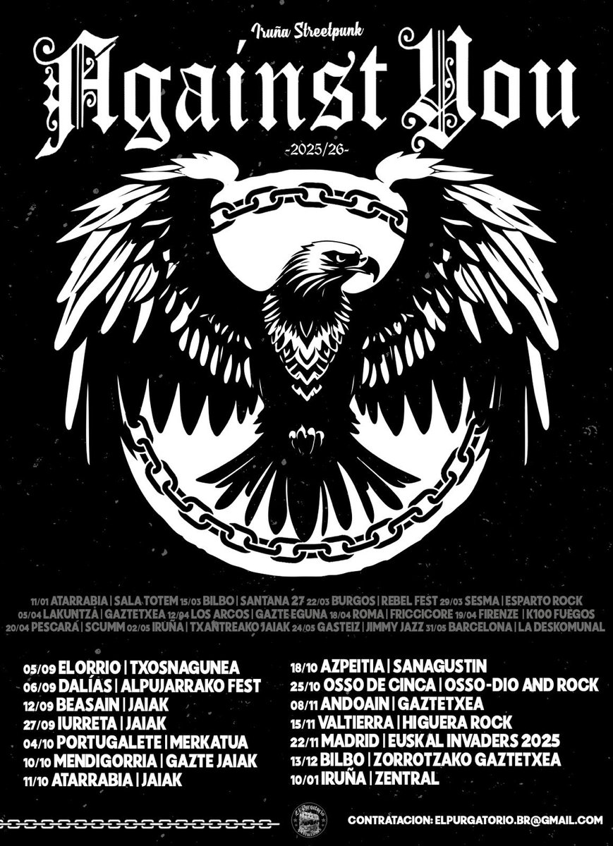 Volvemos a la carga!

Entradas aqui

linktr.ee/againstyoupunk