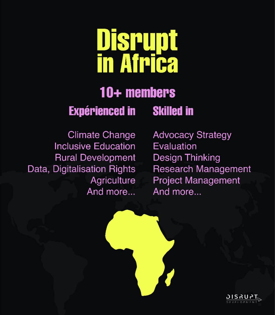 Disrupt_Dev's tweet image. #DisruptDevelopmentIsEverywhere 
Want your organisation or company to do things differently in Africa? Then touch base here : community@disruptdevelopment.org 

#DisruptDevelopment