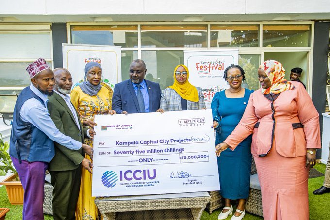 Daphine Darren🇷🇼🇺🇬 (@darrendaphine) on Twitter photo The Islamic Chamber of Commerce and Industry Uganda (ICCIU) has come on board as a Gold Sponsor for the #KlaCityFestival 2025, contributing UGX 75 million to Kampala Capital City Authority (KCCA).
Cc: <a href="/KCCAUG/">Kampala Capital City Authority (KCCA)</a> | <a href="/Buzeki_Sharifah/">Hajjat Sharifah Buzeki</a> | <a href="/KCCAED/">Sharifah Buzeki</a> | <a href="/KCCASpox/">Kampala Capital City Authority Spox</a> The Islamic Chamber of Commerce and Industry Uganda (ICCIU) has come on board as a Gold Sponsor for the #KlaCityFestival 2025, contributing UGX 75 million to Kampala Capital City Authority (KCCA).
Cc: <a href="/KCCAUG/">Kampala Capital City Authority (KCCA)</a> | <a href="/Buzeki_Sharifah/">Hajjat Sharifah Buzeki</a> | <a href="/KCCAED/">Sharifah Buzeki</a> | <a href="/KCCASpox/">Kampala Capital City Authority Spox</a>