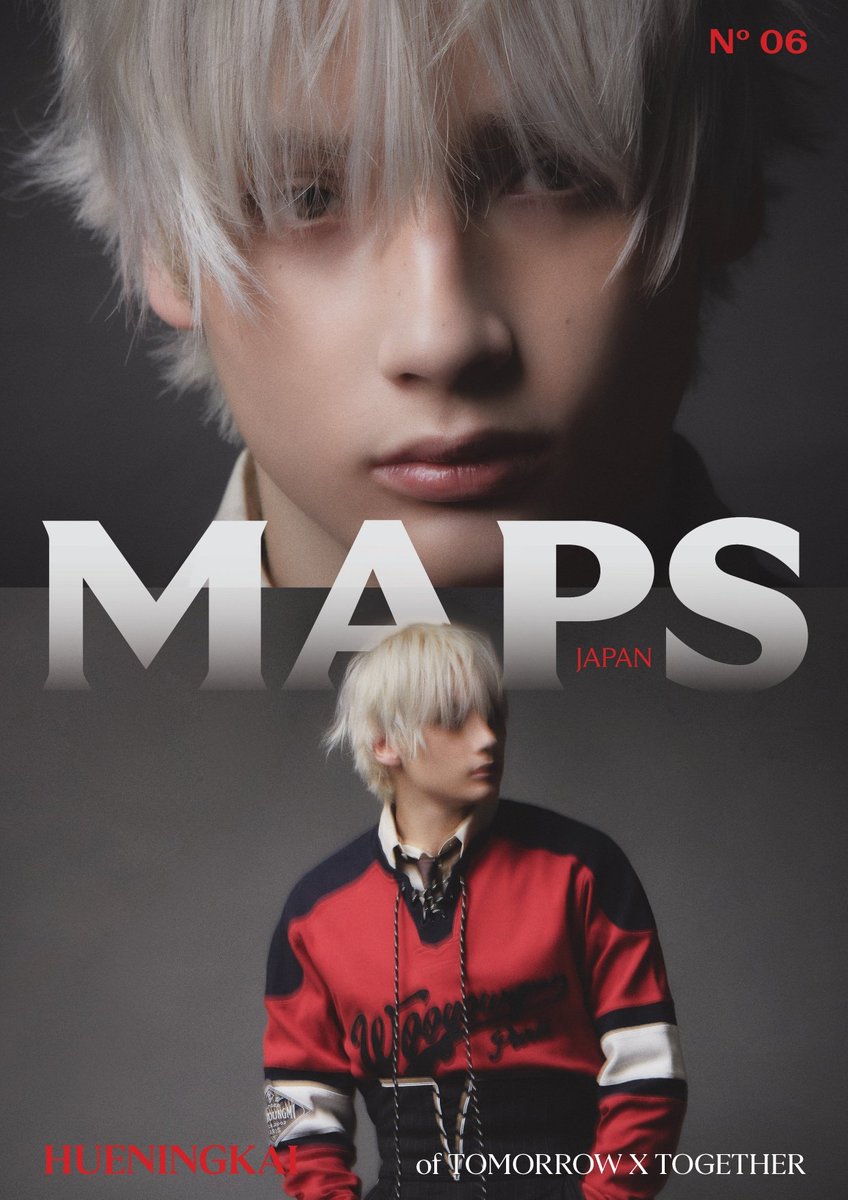 .<a href="/TXT_members/">TOMORROW X TOGETHER</a> HUENINGKAI will be appearing on the cover of MAPS JAPAN No.6 -FALL ISSUE .