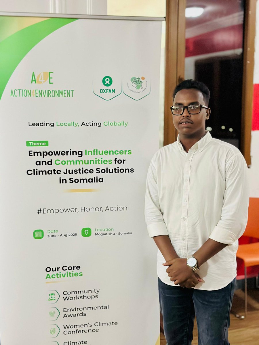 saaidabdifitah's tweet photo. Yesterday, I joined the Daango &amp; Deegaan event by Action for Environment under the theme: Empowering Influencers &amp; Communities for Climate Justice in Somalia.

Collective action &amp; community voices matter for a sustainable future. 🌱

#ClimateJustice #Somalia https://t.co/5ZhoY1GBio