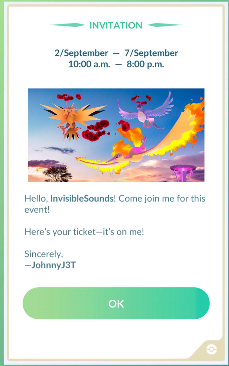 💫✨Lexi Luck✨💫 (@jollynotnow) on Twitter photo Huge Thank you for the Kanto Legends ticket💝<a href="/JohnnyJ3T/">JohnnyJ3T 🛫</a> I appreciate it🙏🫶🥰
I hope the new season treats you with a few shundo 🤞😎
#PokemoGO n Huge Thank you for the Kanto Legends ticket💝<a href="/JohnnyJ3T/">JohnnyJ3T 🛫</a> I appreciate it🙏🫶🥰
I hope the new season treats you with a few shundo 🤞😎
#PokemoGO n