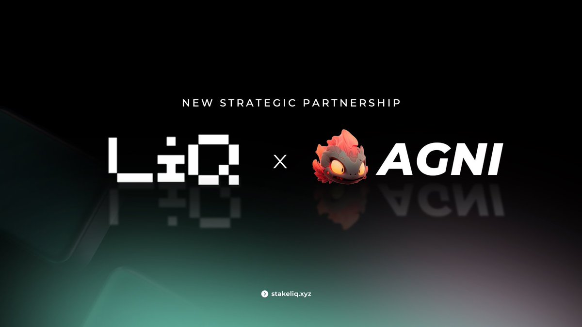 LiQ (@stakeliq) on Twitter photo We’re pleased to announce our partnership with <a href="/Agnidex/">AGNI Finance |Live on Mantle</a> 🤝
An important collaboration in building a unified, protocol-driven liquidity and yield layer on Mantle.
This partnership establishes Agni as a foundational destination for base yield generated through LiQ, a natural We’re pleased to announce our partnership with <a href="/Agnidex/">AGNI Finance |Live on Mantle</a> 🤝
An important collaboration in building a unified, protocol-driven liquidity and yield layer on Mantle.
This partnership establishes Agni as a foundational destination for base yield generated through LiQ, a natural