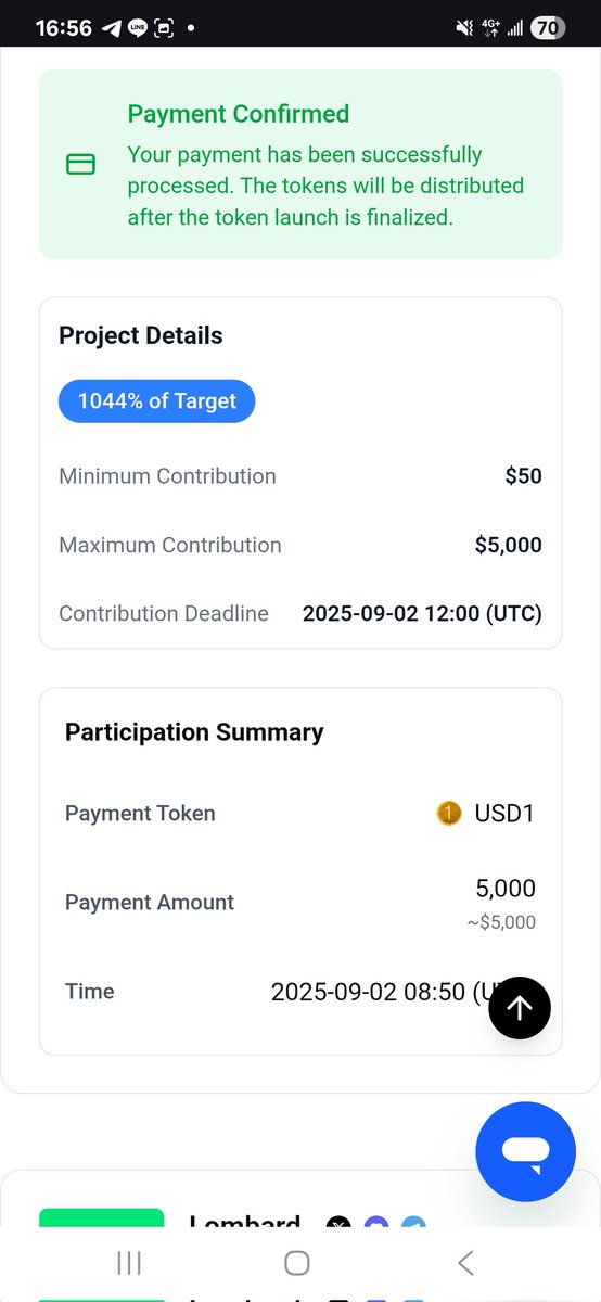 太扯了過一天直接噴到1000%
給點尊重 塞滿了！！
LFG!!!
<a href="/buidlpad/">Buidlpad</a>
<a href="/Lombard_Finance/">Lombard</a>