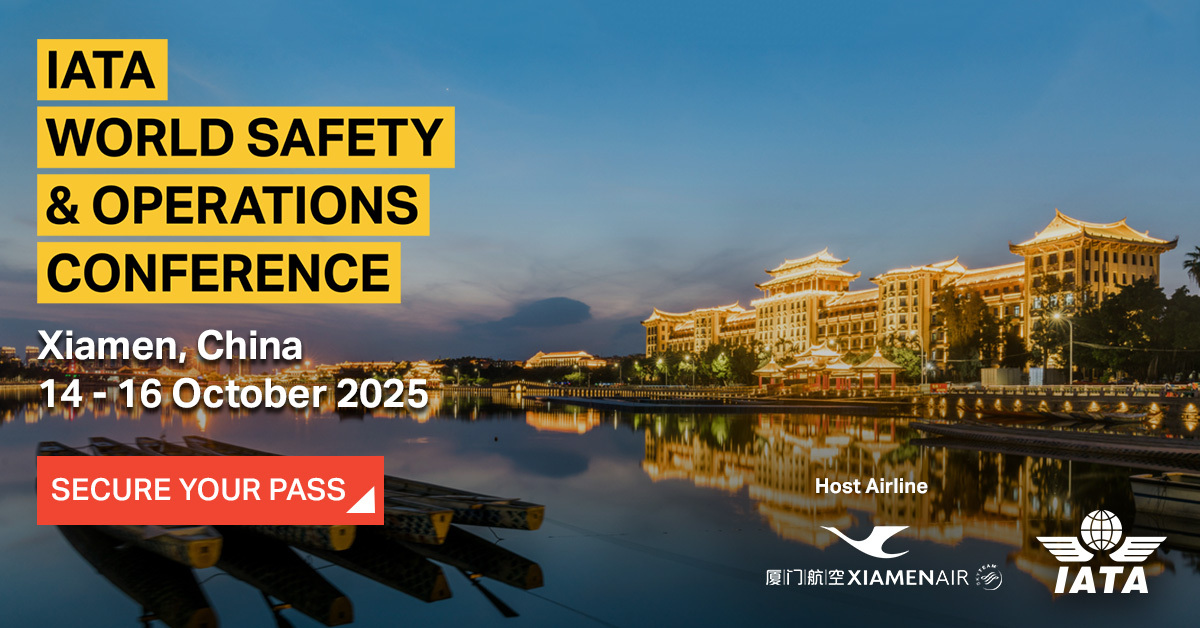 AirportSupplier's tweet image. IATA’s World Safety and Operations Conference returns in Xiamen, China from 14-16 October. Hear from leading experts, network with safety leaders, and discover the latest developments in these areas. Book your pass for #IATAWSOC today! iata.org/en/events/all/…