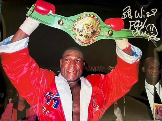 Morning well 30 years ago today my life changed it was a dream that I had wanted as a child. To hear "and now the new World champion Fraaaaaaank Bruno" it was the greatest feeling ever. My life has never been a smooth pathway but that Night at Wembley was one of a few special hi