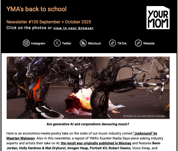 Our September/October #newsletter is out, read it on mailchi.mp/ec95e899798f/y…, sign up via eepurl.com/uKqeb.
#music #AI #musictech #musicbiz #AhmedEid #Tiffadelic #FBM #tiktok