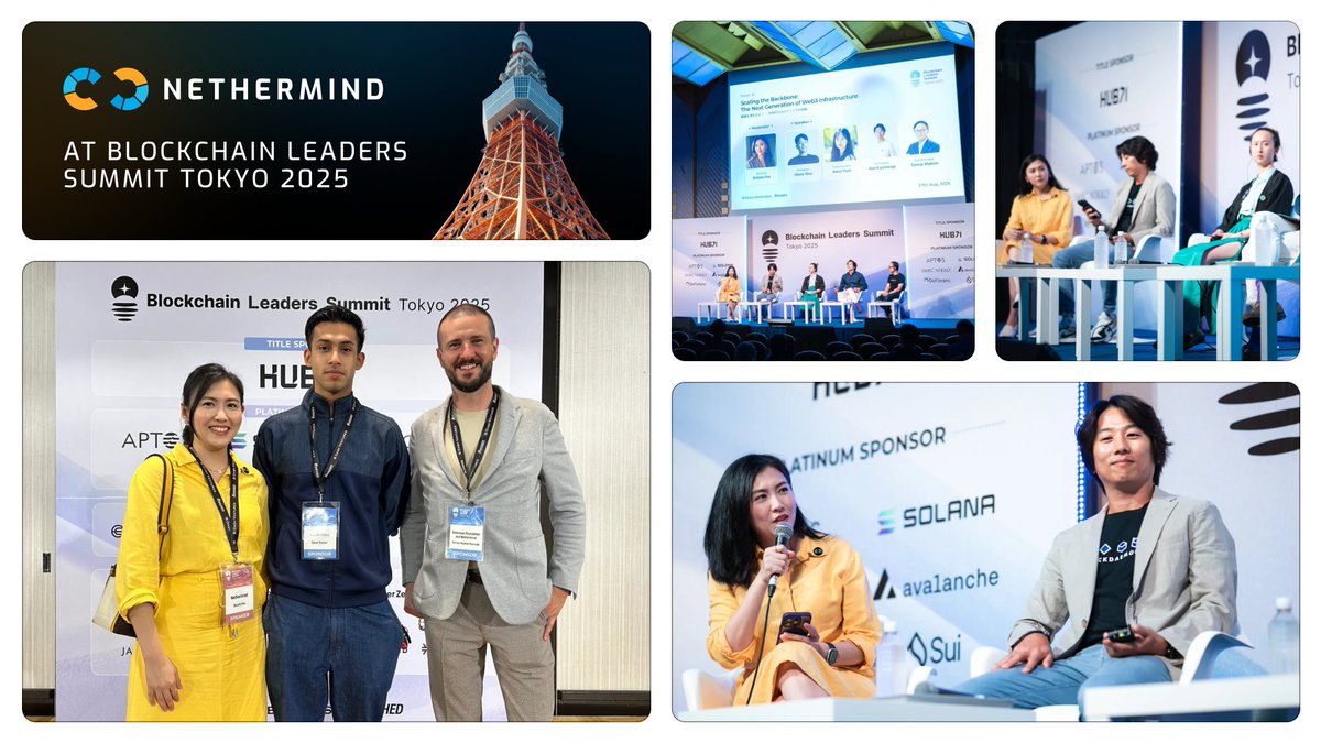 Highlights from Nethermind at Blockchain Leaders Summit Tokyo 2025, including panel discussions and networking
