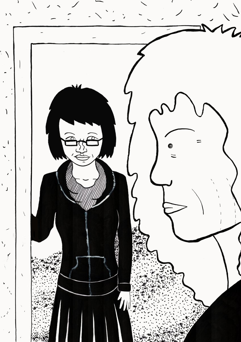 A pen and ink picture I did this summer Slowly finishing off other projects so I can spend more time on these and other characters #art #sketch #ink #penandink #illustration #lgbtq #queer #queerart #originalcharacter #fantasyart #magicalrealism #fairy #fairyart