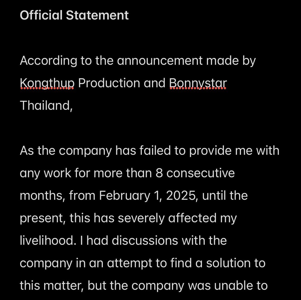 GungunThk's tweet image. My official statement