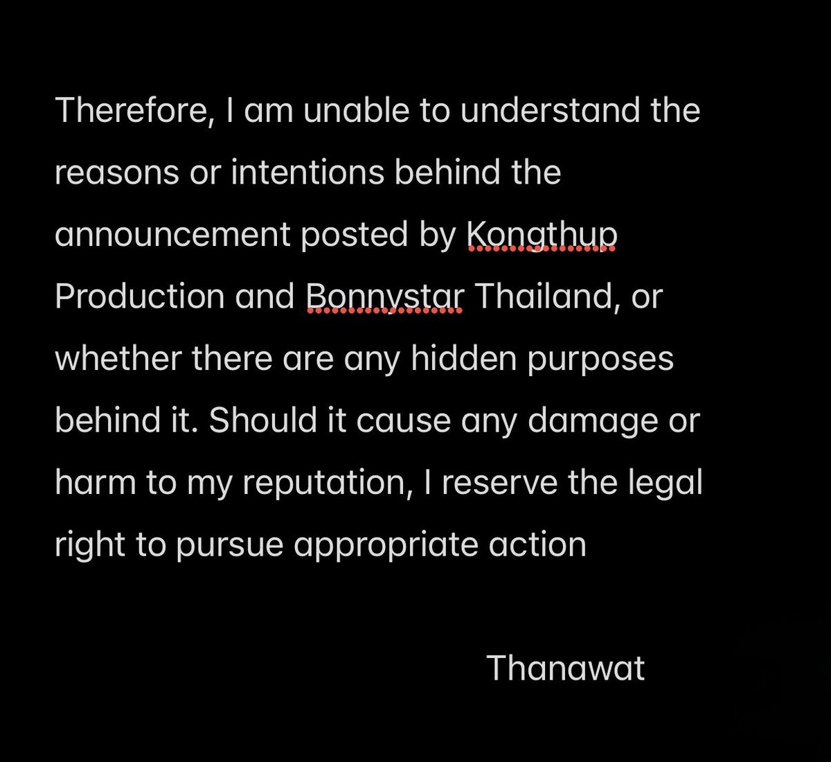 GungunThk's tweet image. My official statement