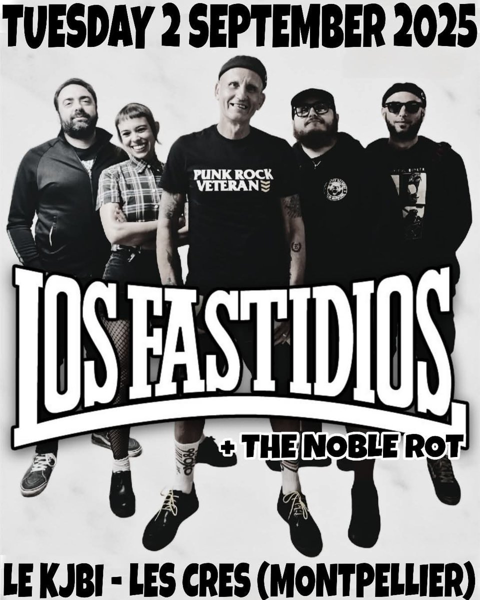 💥TONIGHT💥
LOS FASTIDIOS + The Noble Rot live @ Kjbi - Montpellier (F) 😎