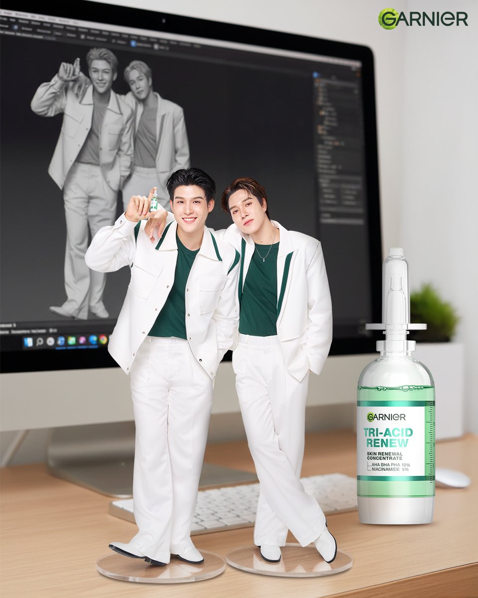 เพื่อนซี้คู่นี้เค้าขอเล่นตามเทรนด์หน่อยนะคับบ✨
เจน AI ออกมา หน้าก็ยังใสเป๊ะเหมือนตัวจริง 

💚เพราะเพื่อนคู่นี้เค้ามี Garnier Tri-Acid เป็นเพื่อนคู่หน้าใสไงล่ะ ใครยังไม่ลอง บอกเลย…พลาด

#GARNIERTRIACIDXSKYNANI #หยดผลัดผิว #TriAcidSerum #สกายนานิ #GarnierThailand