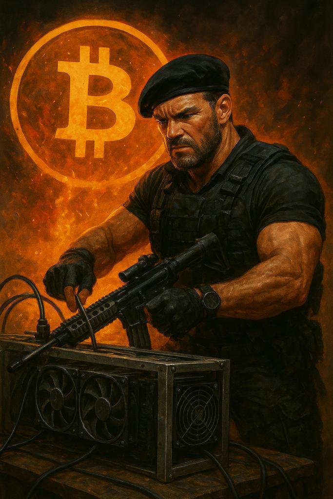 EdaStika4751's tweet photo. When you think Bitcoin mining is boring, but then realize itβs a mission worthy of the Expendables. π₯ #Bitcoin #CryptoAction #MiningHard https://t.co/lTILBNaBZt