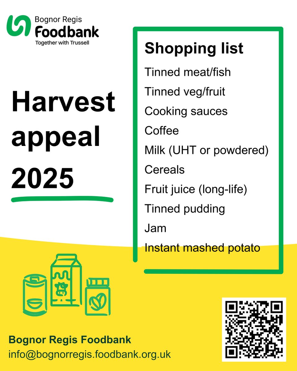 However you support us, thank you.
You can find more information on our website 💚

bognorregis.foodbank.org.uk/harvest-2025/