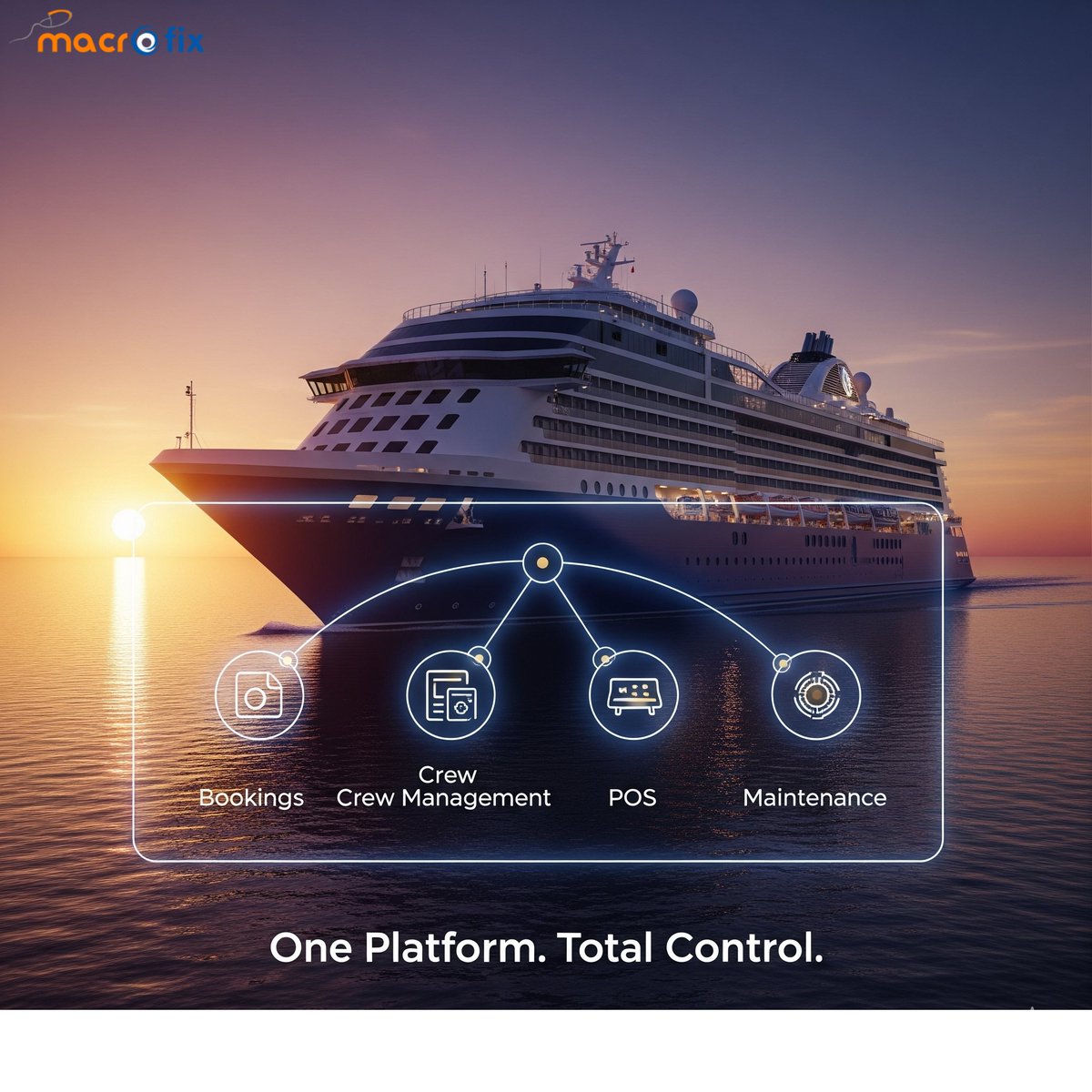 macrofix's tweet image. Bookings ✅ Crew ✅ POS ✅ Maintenance ✅ All in ONE system. That’s smart cruising with Macrofix!

#Macrofix #Odoo #CruiseShipManagement #OdooERP